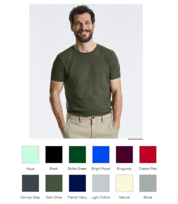 Russell's 108M Authentic Pure Organic T-Shirt